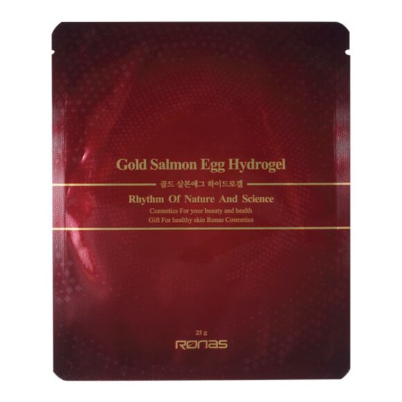 Ronas Gold Salmon Egg Hydrogel Mask Pack of 5 - Picture 2 of 4